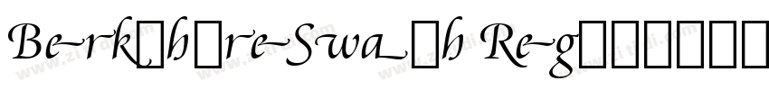 BerkshireSwash Regul字体转换